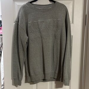 NDSU Bison Embroidered Gray Crewneck Sweater- Womens Large